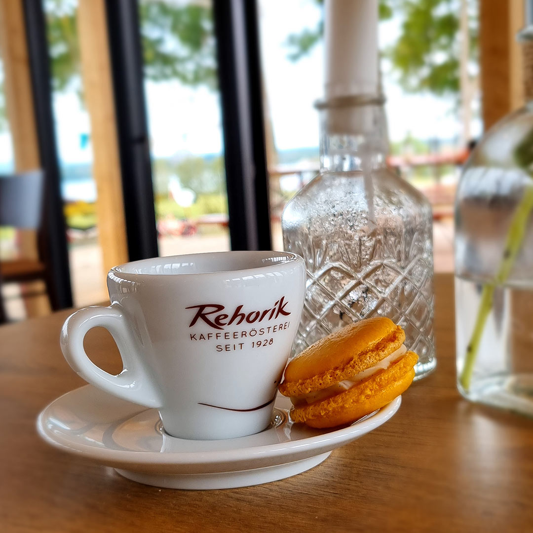 Kaffee von Rehorik bei Sunshine Bikes in Steinberg am See